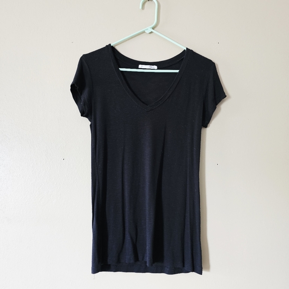 Classic Black V-Neck Women's Top - Picture 1 of 4